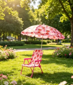 High Quality Comfortable Kids Chairs With Umbrella and Safety Locks Outdoor Portable Folding Beach Chair for Park School