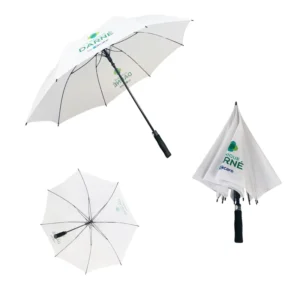 High Quality Custom Logo Printed 30Inch 8K Auto Open Strong Windproof Golf Umbrella With Umbrella Bag