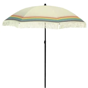 High Quality Custom Promotion Bali Beach Umbrella Outdoor Leisure Boho Tassel Beach Umbrella