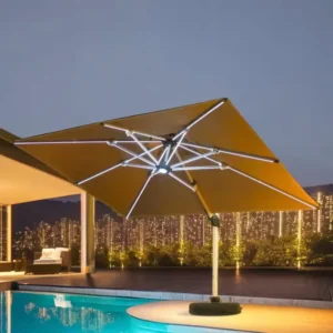 High Quality Led Patio Umbrella Outdoor Parasol Large Roman Umbrella