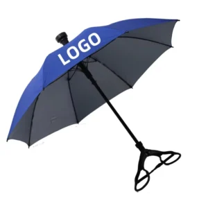 High Quality Outdoor Straight Fishing Umbrella with Manual Spectator Seat Anti UV for Promotion