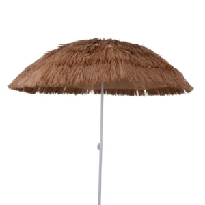High Quality PP Straw Outdoor Patio Beach Parasol Tilt Garden Umbrella