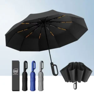 High Quality Promotional 3-Fold UV Umbrella Custom Logo