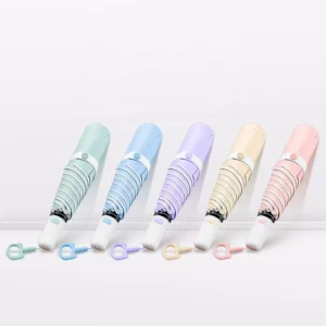 High Quality UPF 50+ Mini Travel Umbrella Cute Pocket UV Protected Sun and Rain Umbrella with Custom Logo