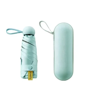 High Quality UV Coating Fabric 5 Folding Small Gift Umbrella Mini Pocket Umbrella with Manual Control Promotional Item