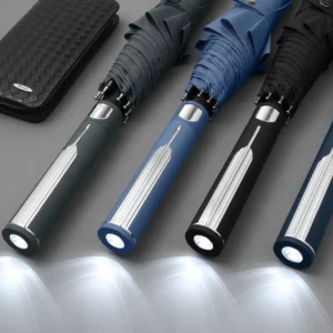 High Quality UV Protection Full Automatic LED Lighting Straight Umbrella Sun Rain Umbrella