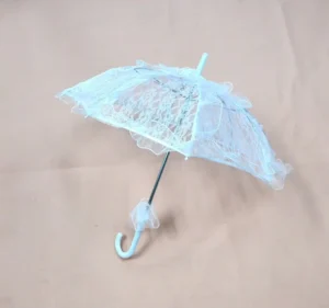 Holiday Party Wedding Lace 8-Rib Straight Umbrella
