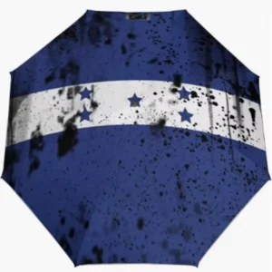 Honduras National Flag Emblem Pattern Print Folding Fully Automatic Umbrella