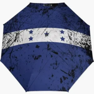 Honduras National Flag Emblem Pattern Print Folding Fully Automatic Umbrella