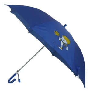 Hot Sell Blue Cartoon Printed With Whistle Kids Umbrella