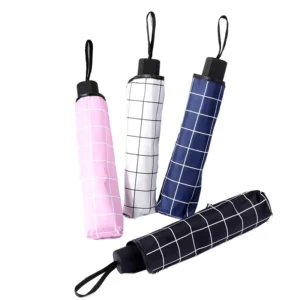 Hot Selling Classic Design Manual Control Waterproof Travel Outdoor Three folding White Sublimation Polyester Logo