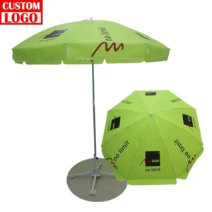 Hot Selling Customized Color Logo Big Parasol Customized Size Umbrella Parasol Fishing Seaside Beach Umbrella
