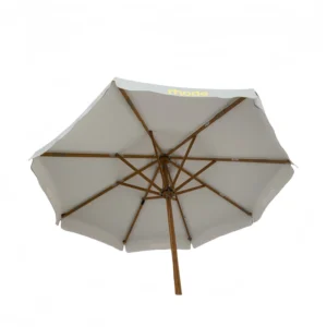 Hot Selling Modern Bamboo Foldable UV Outdoor Beach Umbrella Waterproof Garden Tilt Sunshade Parasol Sand Anchor Exterior Hotel