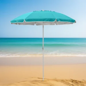 Hot Selling UPF50+ Aluminum Outdoor Furniture Beach Umbrella UV Protection Windproof 3.25ft Radii Patio Parks Courtyards