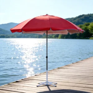 Household Garden Sun Umbrella Silver Coating UV Shield Wind Resistant Waterproof Outdoor Beach Cafe Stall Commercial Parasol