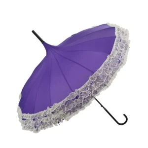 In Stock Vintage Lace Pagoda Umbrella for Women & Girls Classic Design with UV Protection Peak for Wedding & Sun Sun Ingests