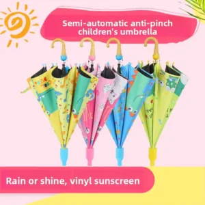 In-Stock Waterproof Children’s Umbrella, Colorful Outdoor Sunshade