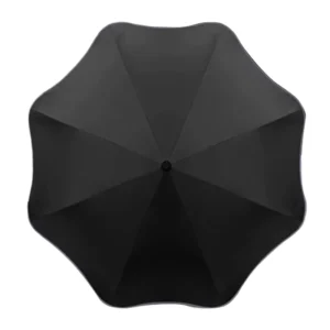Innovated Portable Compact Heavy Duty Black UV Protection Travel Blunt Umbrella For Wind And Rain