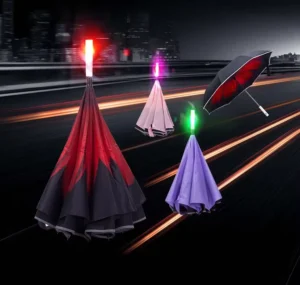 Inverted LED Inside-Out Reverse Umbrella