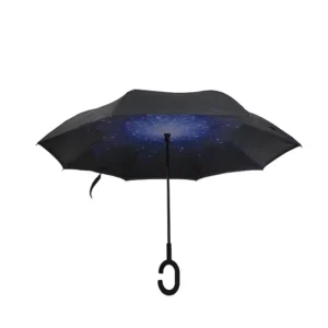Inverted Waterproof Reversible Outdoor Umbrella with C Handle