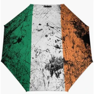 Ireland Cold Resistant Tough Frame Country Themed Flag Pattern Fully Automatic Folding Umbrella