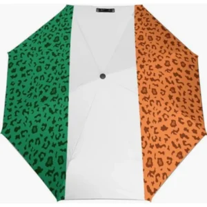 Ireland Country Flag Pattern Fully Automatic Folding Umbrella