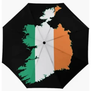 Ireland Country Flag Pattern Fully Automatic Folding Umbrella