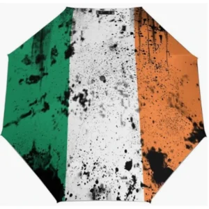 Ireland Country Flag Pattern Fully Automatic Folding Umbrella