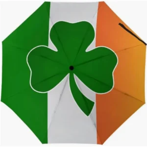 Ireland Country Flag Pattern Fully Automatic Folding Umbrella
