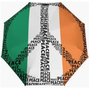 Ireland Country Flag Pattern Sun-Blocking Fully Automatic Folding Umbrella