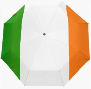 Ireland Environment Friendly Fabric Country Themed Flag Pattern Fully Automatic Folding Umbrella