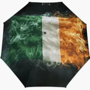 Ireland Flag Pattern Fully Automatic Folding Umbrella