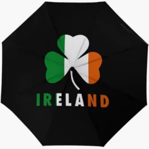Ireland Flag Pattern Fully Automatic Folding Umbrella