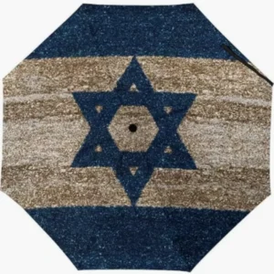 Israel Business Event Custom Gift Flag Printed Fully Automatic Open-Close Umbrella