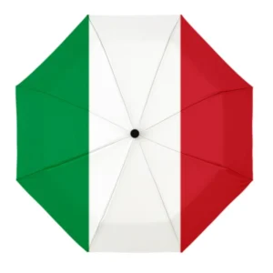 Italy Flag Pattern Fully Automatic Folding Umbrella