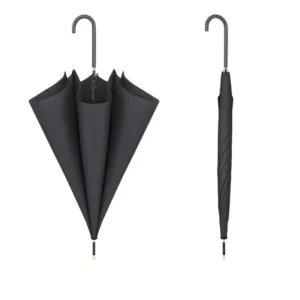 J Handle Straight Stick Umbrella Custom Logo Waterproof Sunshade Manual Supplier