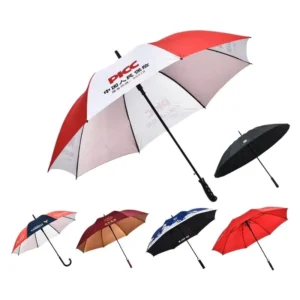 JW82 Suppliers Manufacturer 30 Inch Windproof Logo Prints Big Luxury Promotional Branded Golf Large Umbrella With Logo