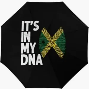 Jamaica National Flag Print Folding Umbrella, Fully Automatic