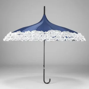 Japan Luxury Brand Designer Umbrella Promotional Straight Lace Decorative Umbrella for Wedding Decoration