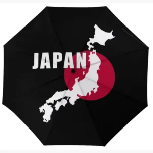 Japan Modern Pattern Fully Automatic Folding Umbrella Country-Themed Flag Series Classic Umbrella