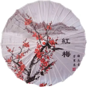 Japanese 8K Straight Silk Parasol Colorful Paper Umbrella