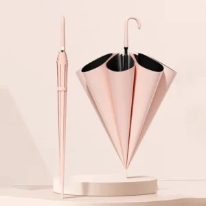 Japanese-Style Long-Handle Large Umbrella Reinforced Wind-Resistant Dual-Use UV-Protection Umbrella