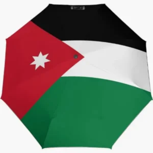 Jordan Travel Fully Automatic Folding Umbrella Country-Themed Flag Series