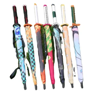 K195 Japanese Anime Samurai Sword Cosplay Katana Umbrella with Eight Ribs