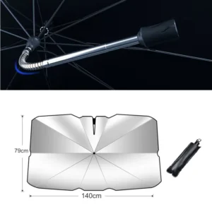KLH430 Car Bend Tube Sunshade Umbrella UV Resistant Windshield Protection Umbrella Windscreen Umbrellas