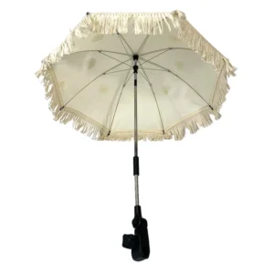 Kids Baby Beach Umbrella with Tassels Custom Sun Block Baby Stroller Umbrella Holder