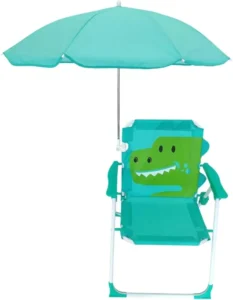 Kids Beach Chair with Umbrella Foldable Camping Chair Sun Protection for Sun Tent Gathering