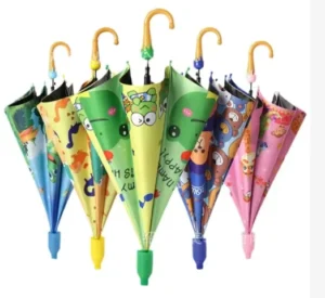 Kids Cute Cartoon Umbrella with Waterproof Cover Dinosaur Straight Kids Umbrellas Custom Printing