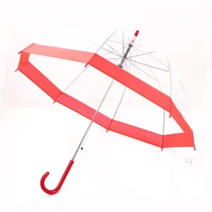 Kids Folding Straight Cartoon Unicorn PVC Clear Transparent Bubble Umbrella