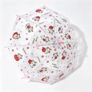 Kids Fully Automatic Transparent Umbrella for Daily Walks